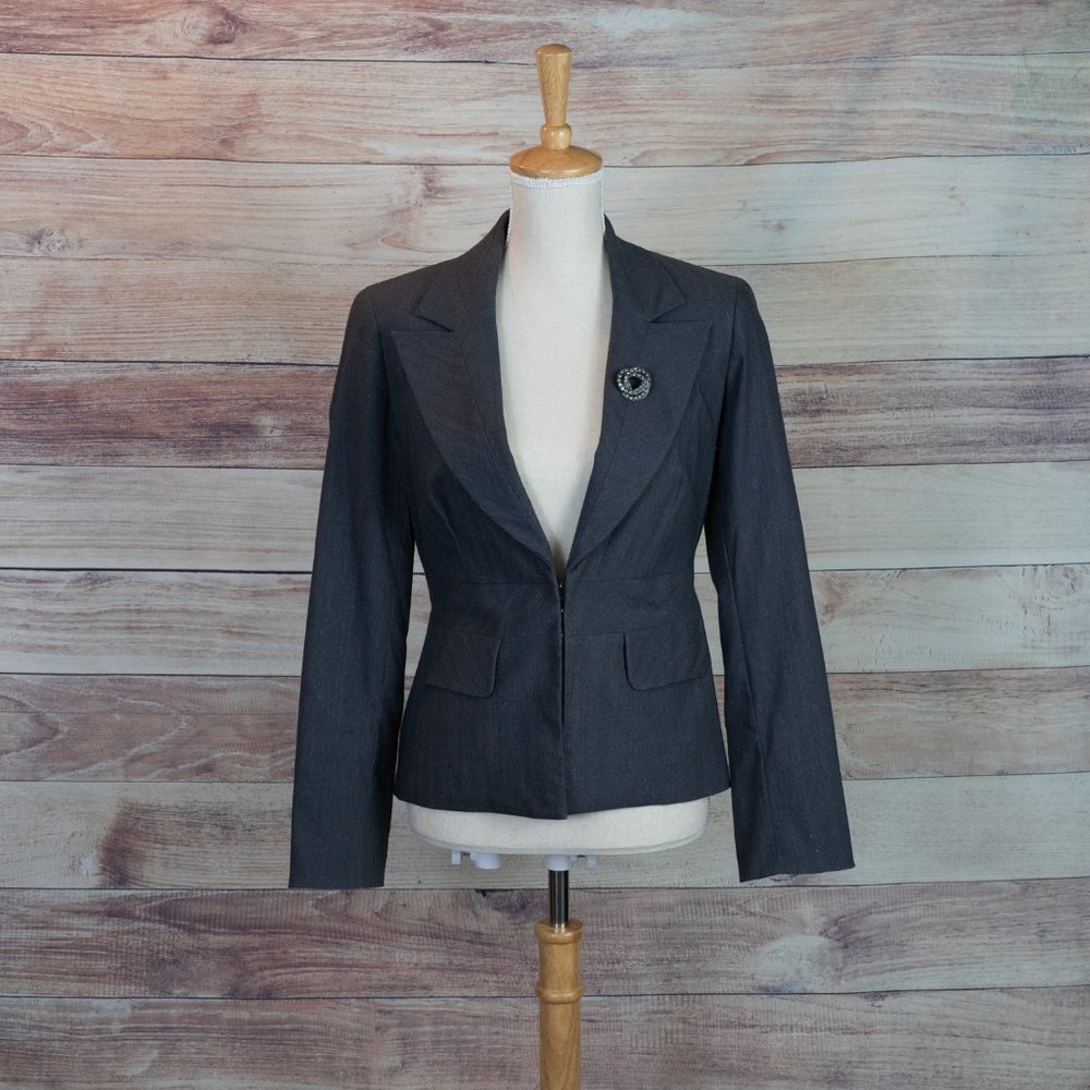 Bisou Bisou Grey Jacket Size 4